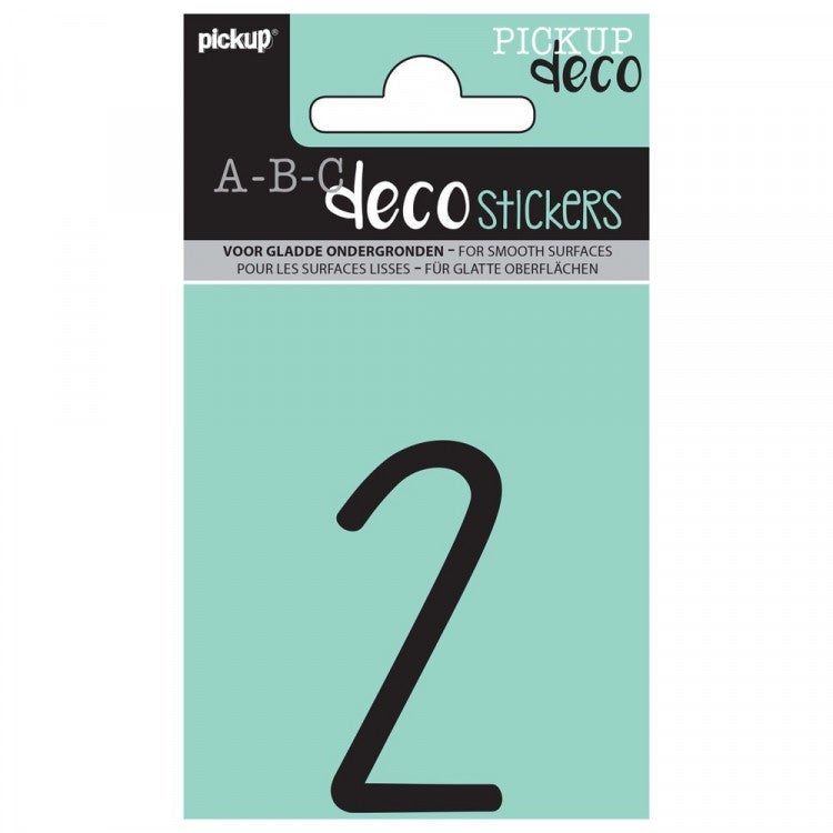 Pickup decocijfer 2 mila zwart 60 mm