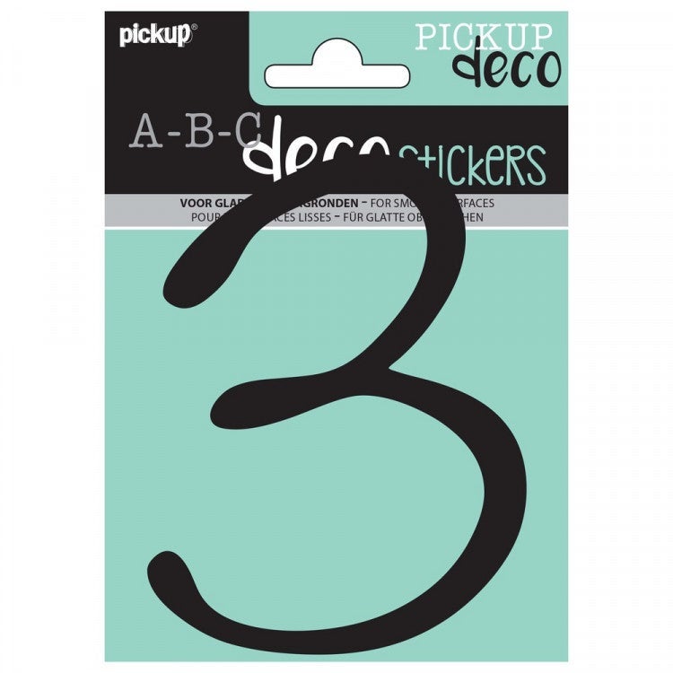 Pickup decocijfer 3 lynn zwart 120 mm