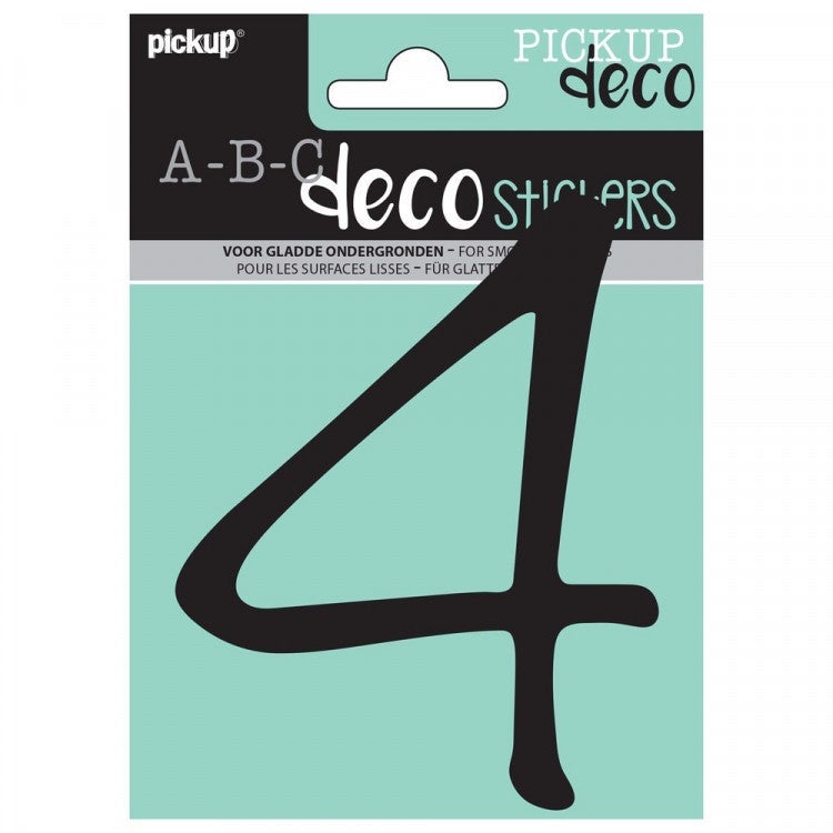 Pickup decocijfer 4 lynn zwart 120 mm