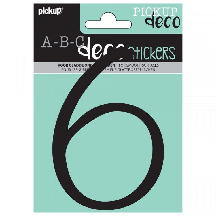 Pickup decocijfer 6 lynn zwart 120 mm