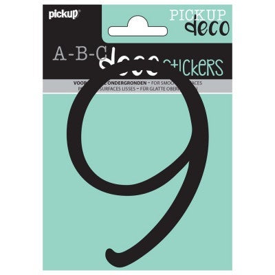 Pickup decocijfer 9 lynn zwart 120 mm