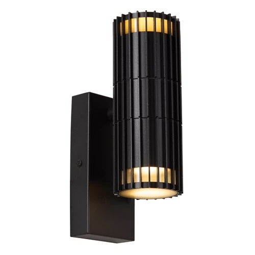 Wandspot Buiten - TIMBALA 2xGU10 IP44  - Zwart