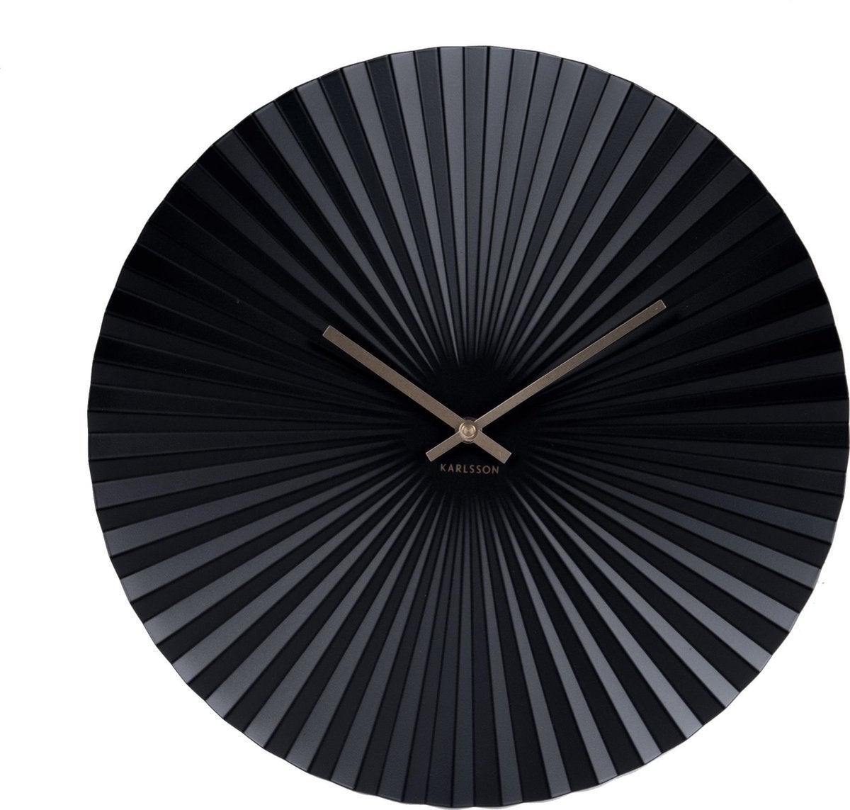 Wandklok - Sensu steel Ø40cm - Zwart