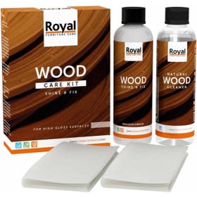 Meubelonderhoud - Shine & Fix Wood Care Kit met Cleaner - 2x250ml