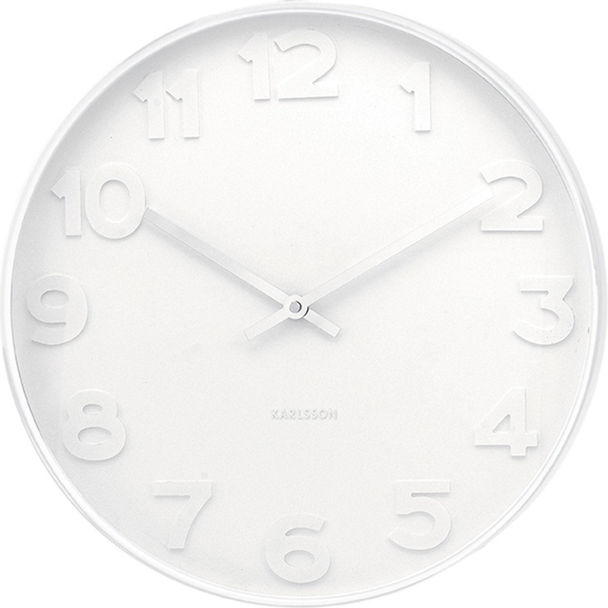 Wandklok -  Mr. White Numbers L - Wit 