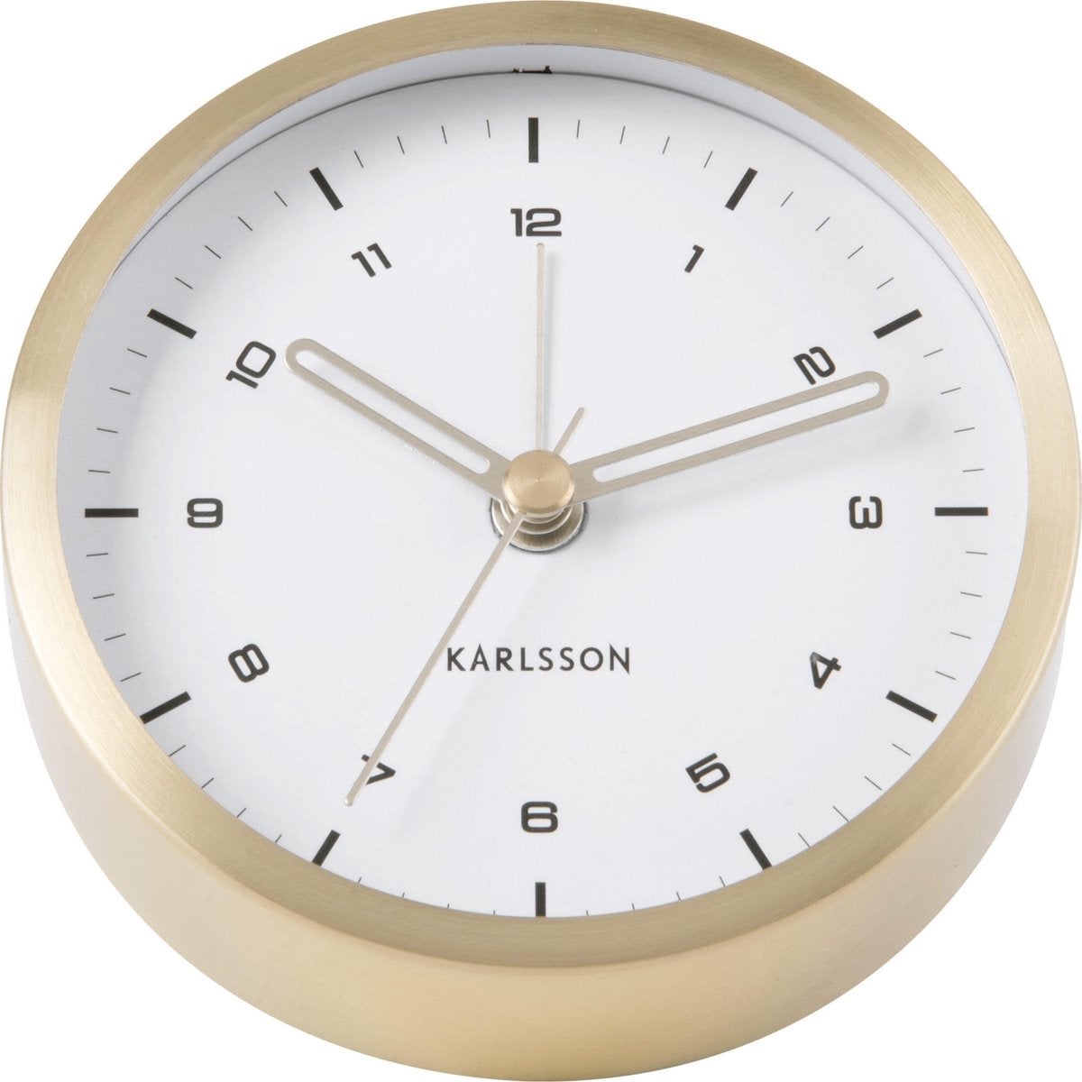 Wekker - Tinge - Geborsteld Goud/wit