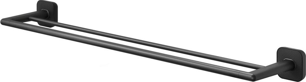 Handdoekrek - Carv dubbel - 65,2cm - Zwart