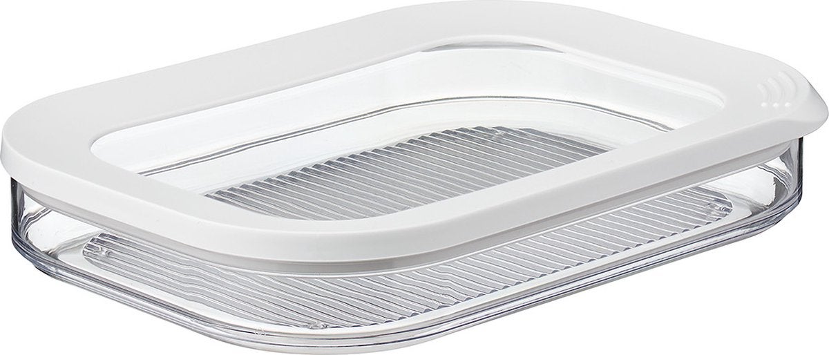 Vleeswarendoos - 1 laags 500ml - Transparant/Wit