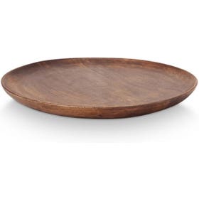 Dienblad - Rond hout 40,5cm - Bruin