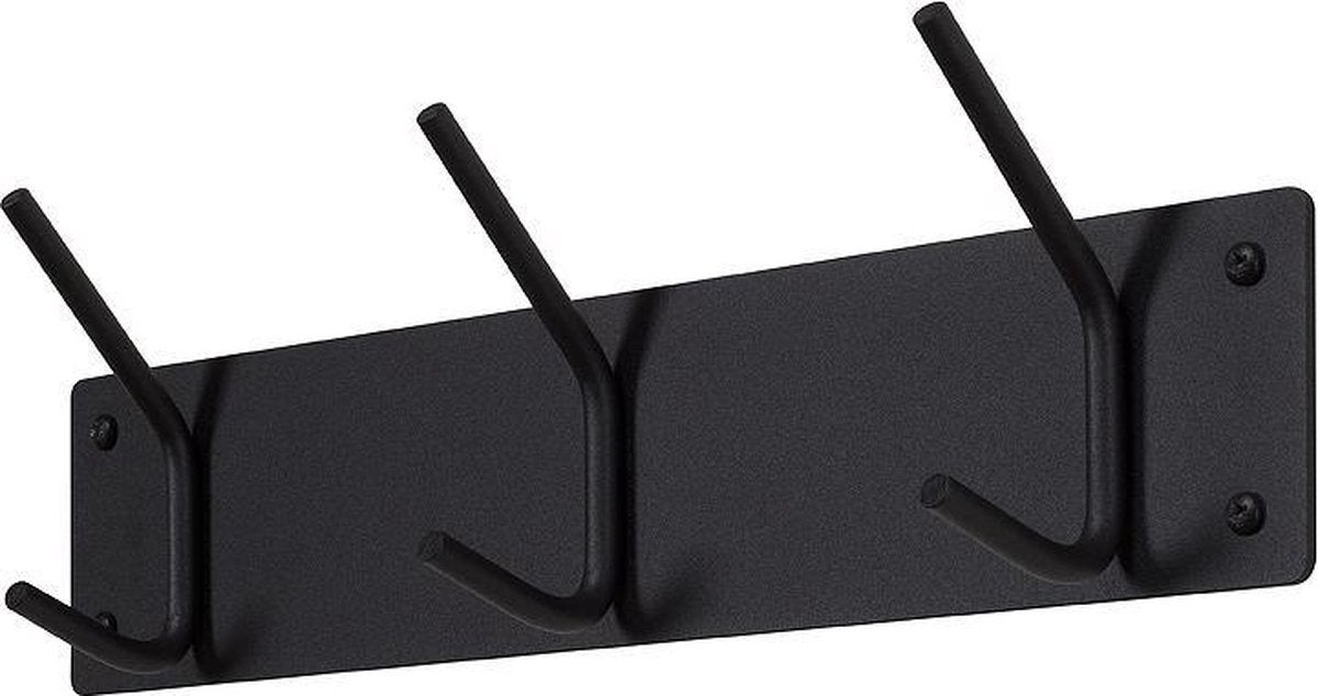 Wandkapstok - Fusion 3 - Black