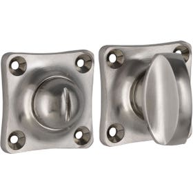 WC-sluiting vierkant 8mm - Mat Nikkel Ongelakt