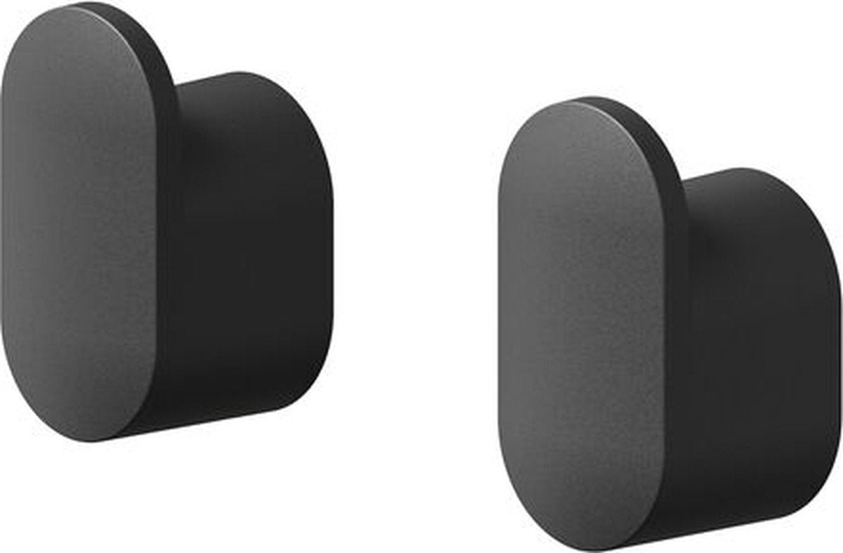 Handdoekhaak - Carv 2 stuks - Zwart