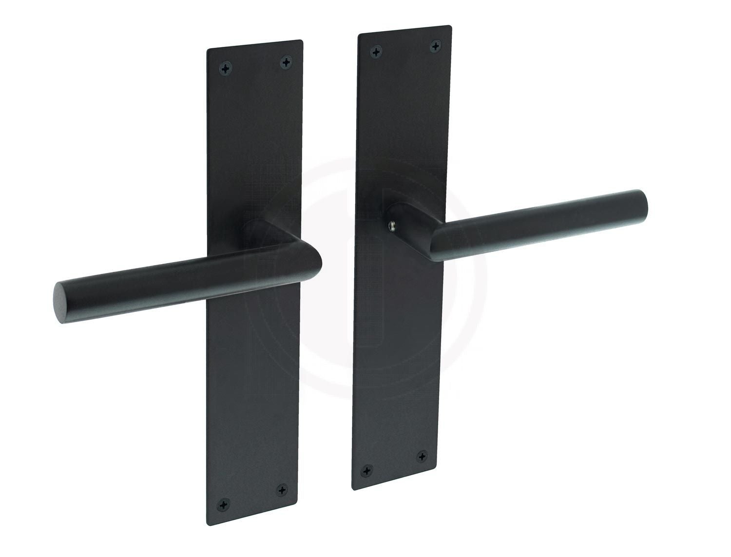 Intersteel Deurkruk Rhenen op blind schild mat zwart