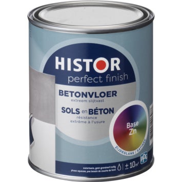 Betonvloer verf - Histor Perfect finish betonvloer 750 ml - Zijdeglans 