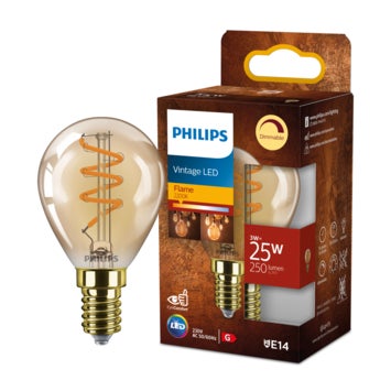 Ledlamp - Filament E14 3W - Amberkleurig