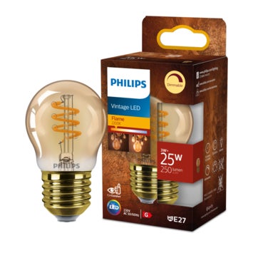 Ledlamp - Filament 25W P45 E27 - Amberkleurig