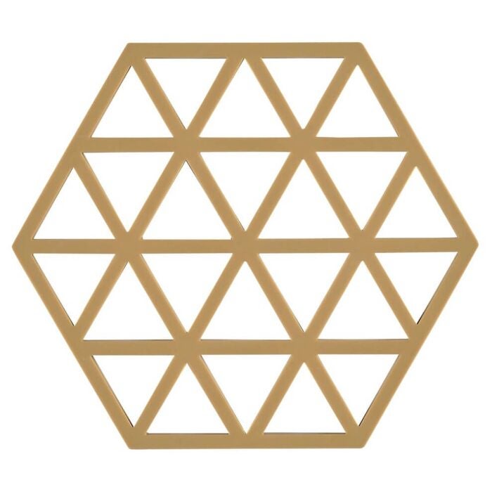 Onderzetter - Triangles - Licht kaki