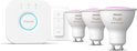  Spotlamp Hue WCA 4.2W GU10 3set sw - wit