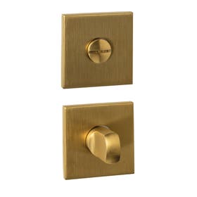 WC-sluiting - verdekt 53x53x6mm met stift 6-8mm - PVD messing mat