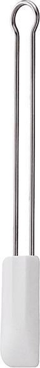 Deegschraper - Silicone 26cm - Wit/RVS