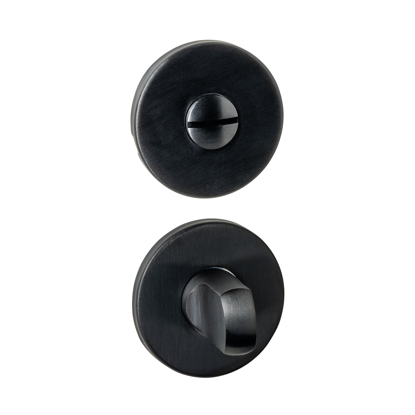 WC-sluiting - verdekt ø52x6mm met stift 6-8mm - PVD zwart