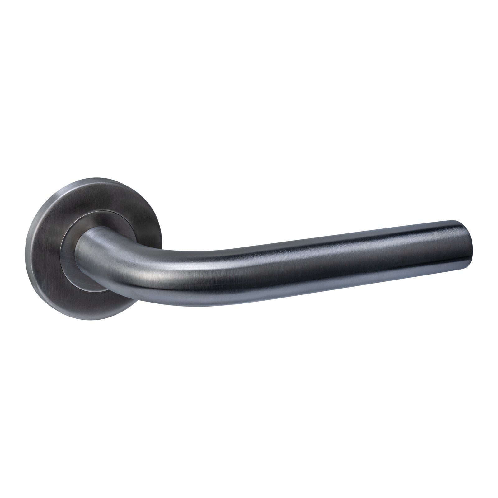 Deurkruk - Q 02 op rozet verdekt ø52x6mm - PVD antraciet