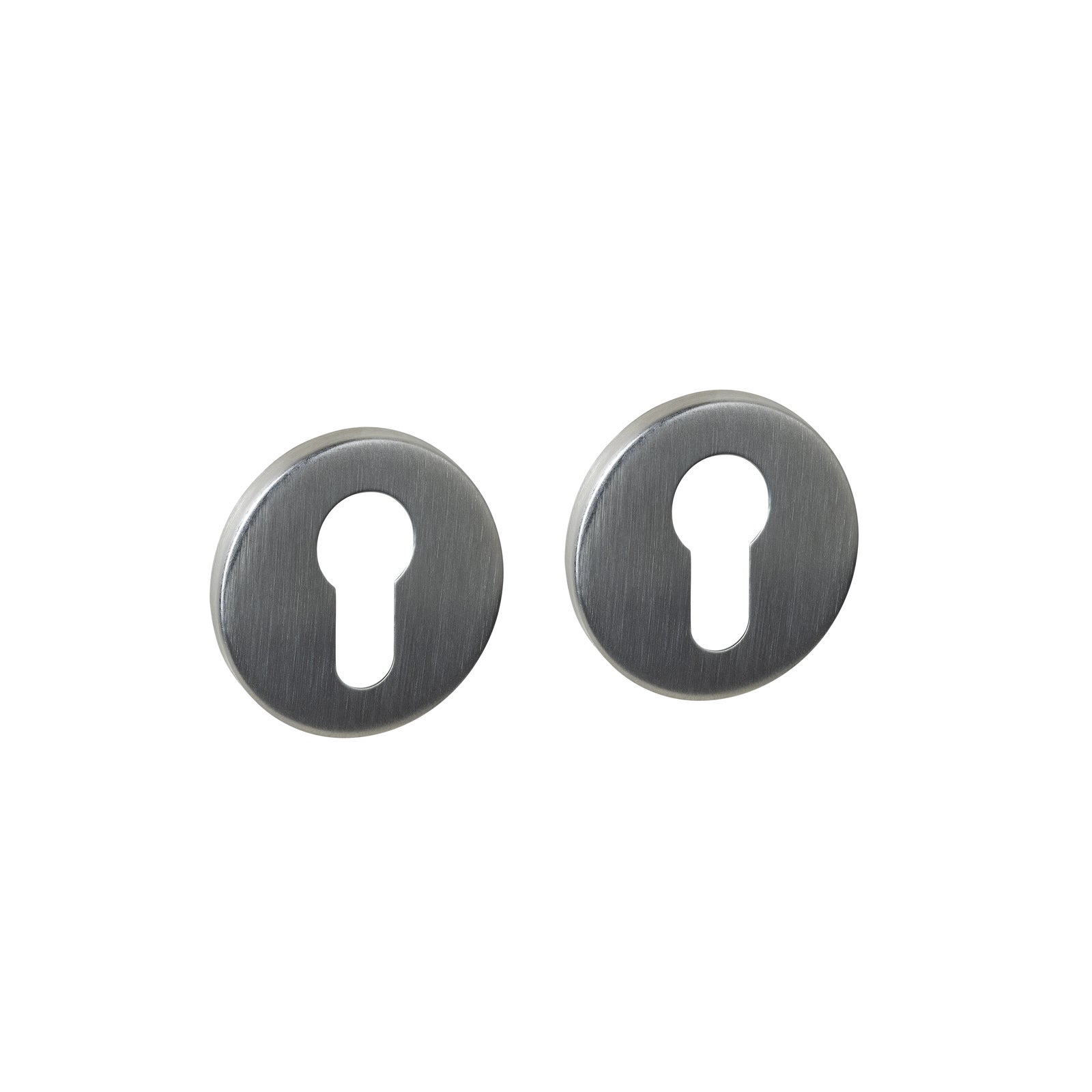 Cilinderrozetten - verdekt ø52x6mm - rvs