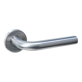 Deurkruk - Q 02 op rozet verdekt ø52x6mm - rvs