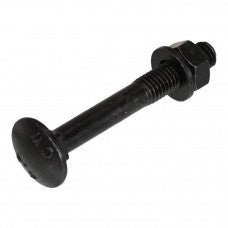 Blackline slotbout m6 x 50 mm moer + ring zwart -5