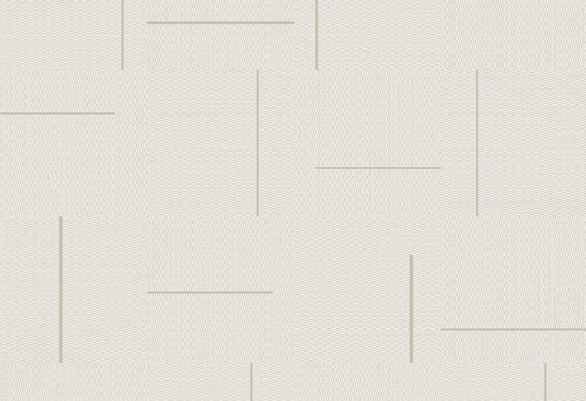 Vinylbehang - Culture Club Geometrico Nikko 10,05m x 0,53m - Crème 