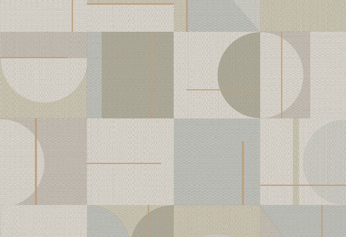 Vinylbehang - Culture Club Composizione Nikko 10,05m x 0,53m - Licht Bruin