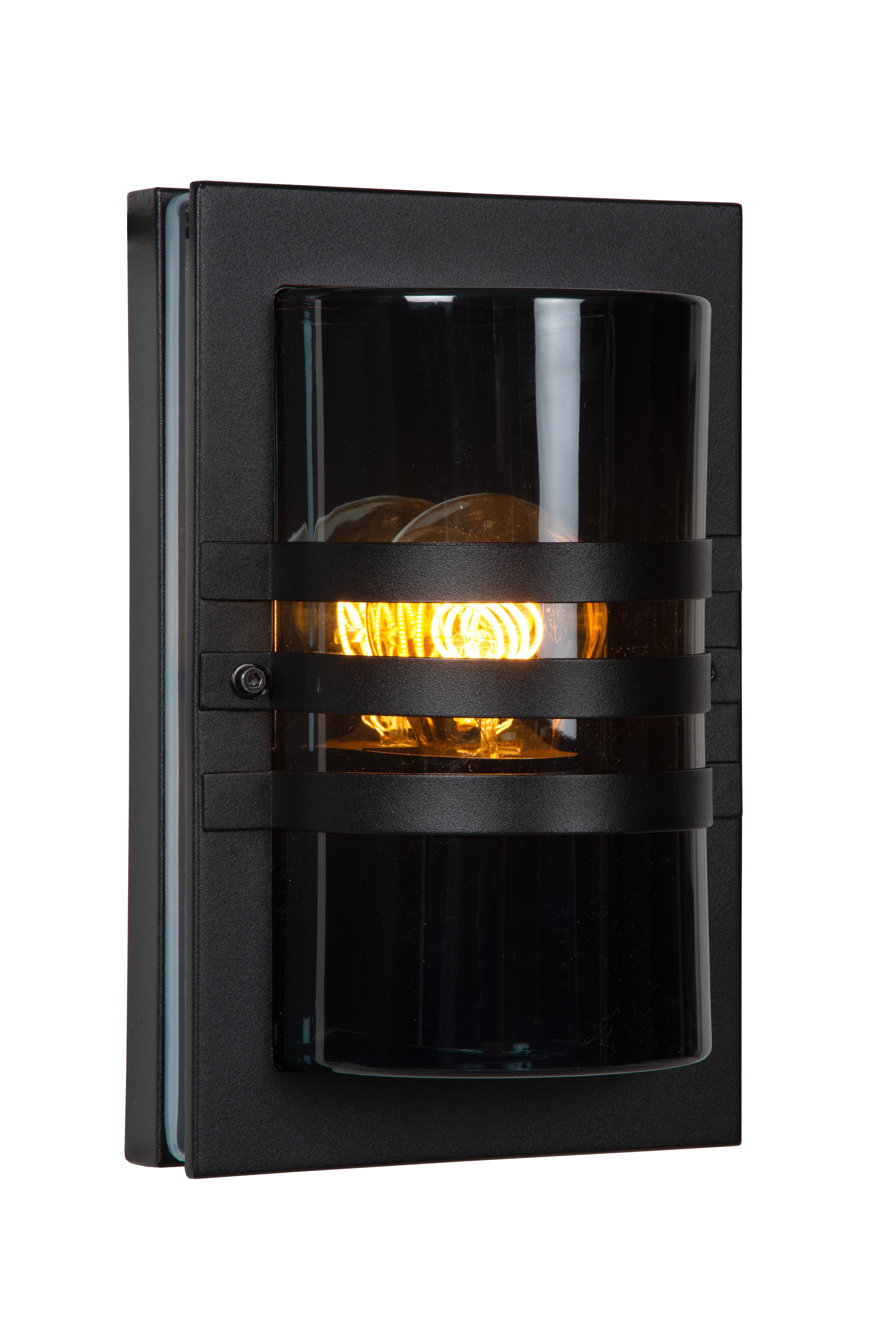 Wandlamp Buiten - PRIVAS 1xE27 IP44  - Zwart