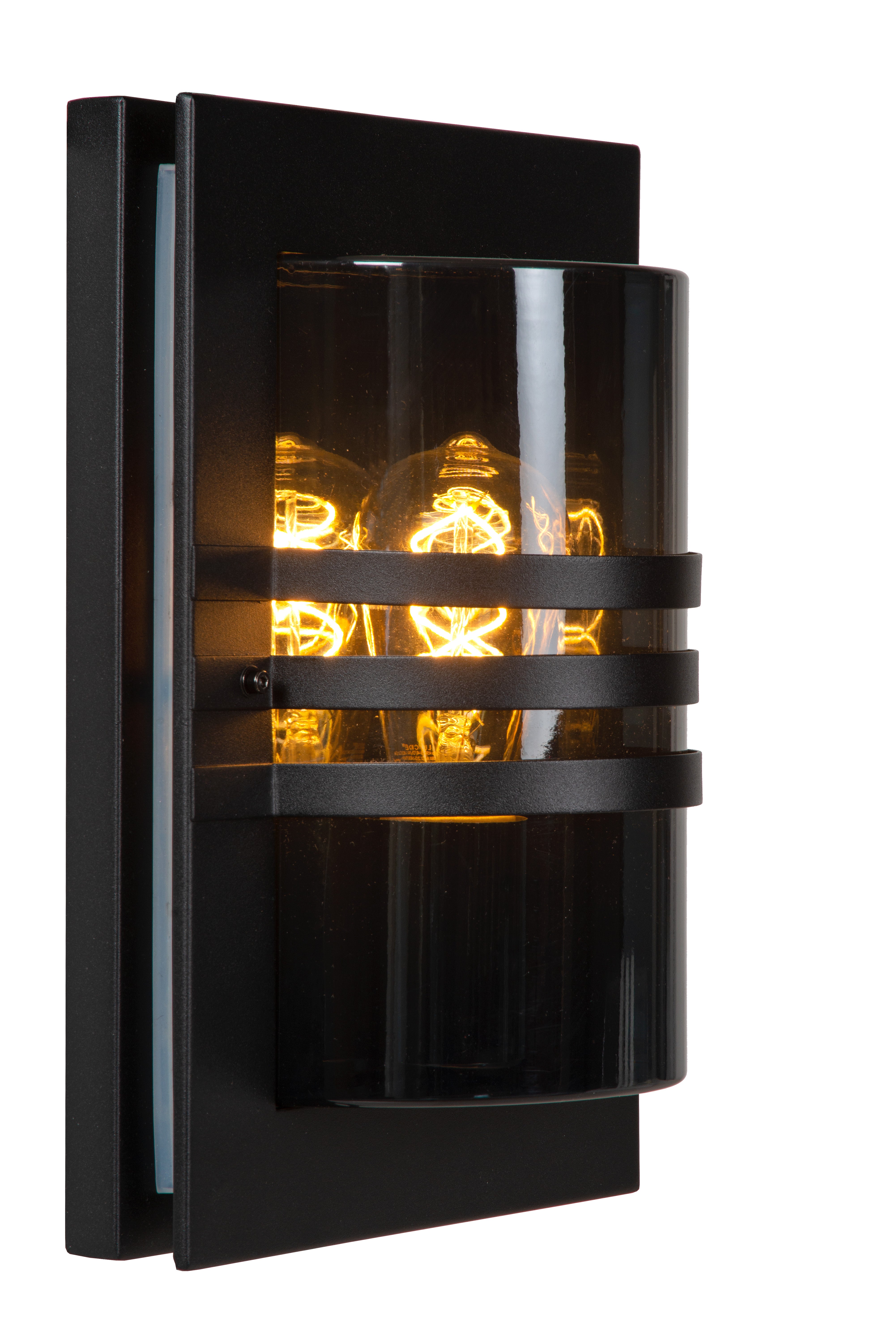 Wandlamp Buiten - PRIVAS 1xE27 IP44  - Zwart