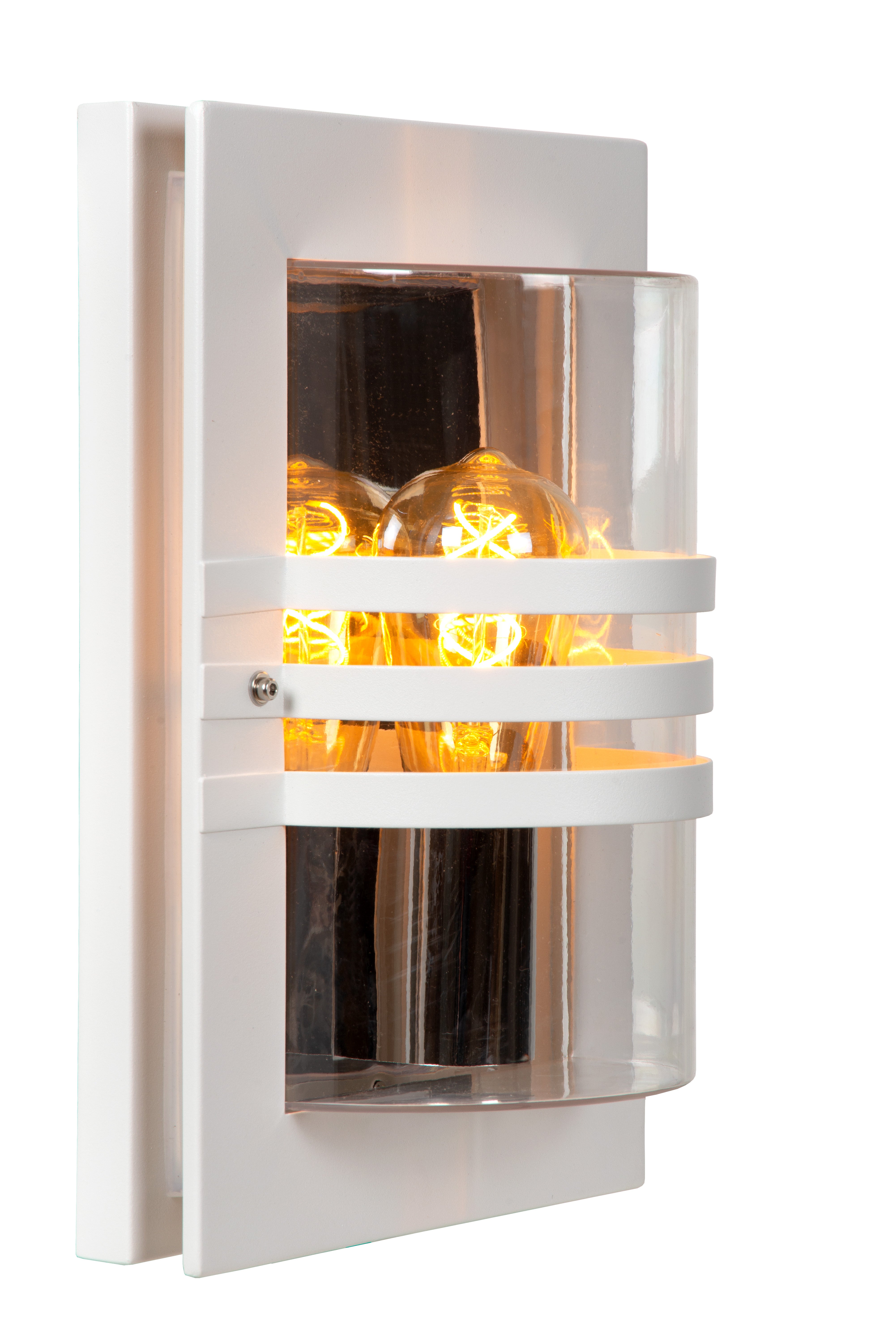 Wandlamp Buiten - PRIVAS 1xE27 IP44  - Wit