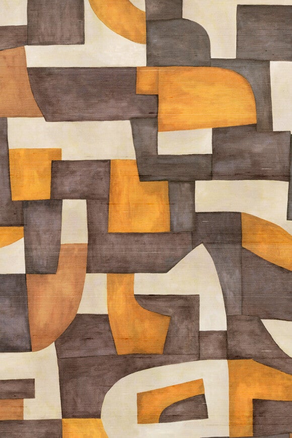 Vliesbehang - Ecoline Tangerine - 130 cm breed verkrijgbaar per meter