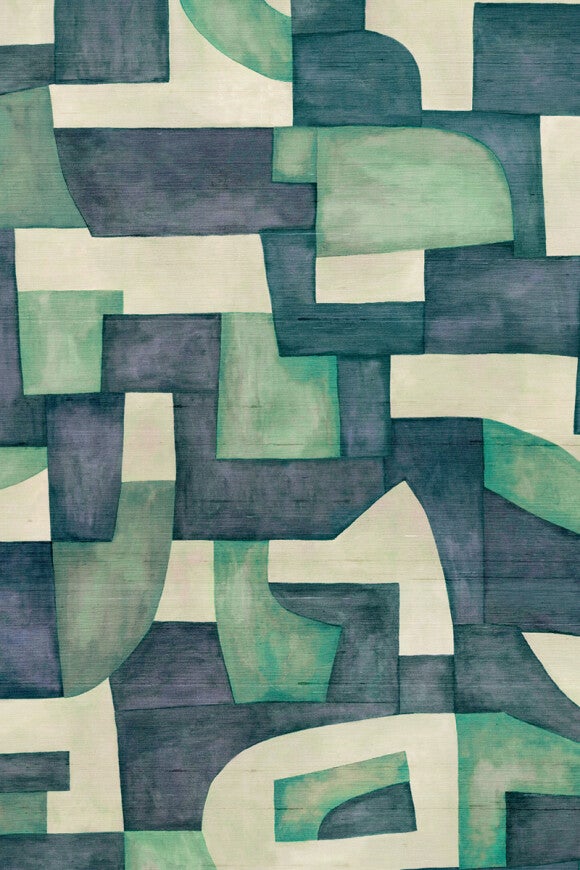 Vliesbehang - Ecoline Aquamarine - 130 cm breed verkrijgbaar per meter