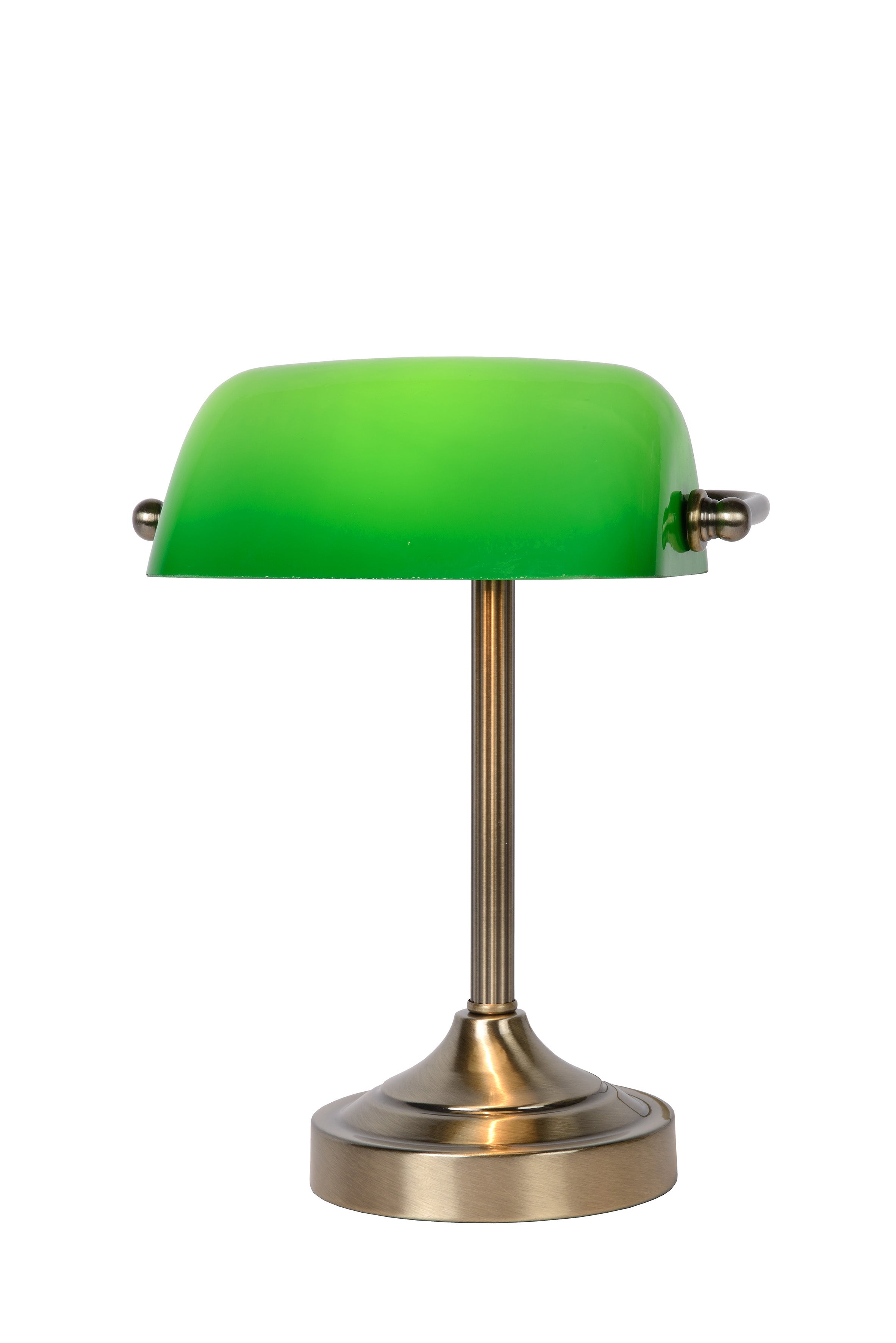 Bureaulamp - BANKER 1xE14  - Brons/Groen
