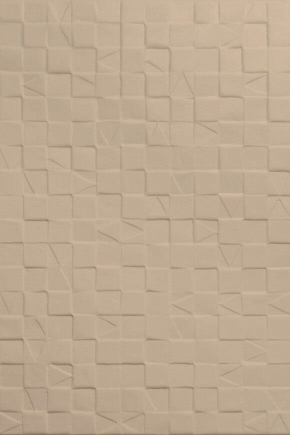 Vliesbehang - Babylon Adobe 3D - Latte - 90x80cm