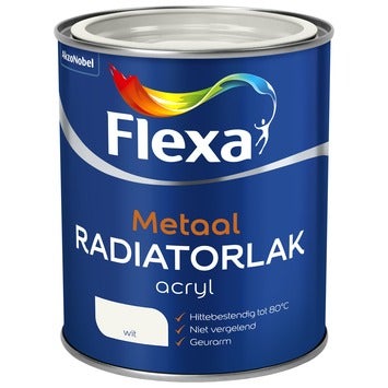 Lak - Radiatorlak Acryl 0,75 L. - Wit