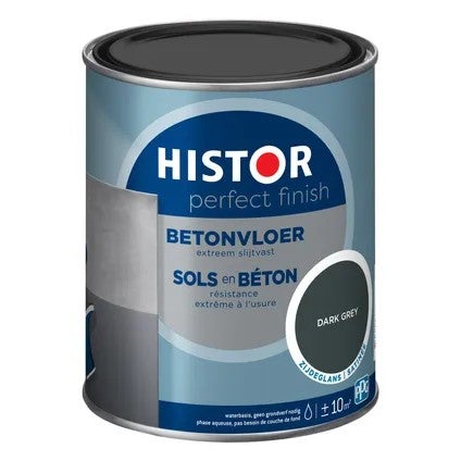 Betonvloer - Histor Perfect Zijdeglans 0,75 L. - Donkergrijs