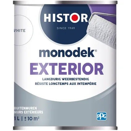 Buiten Muurverf - Monodek Exterior  1 Liter - Wit