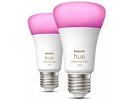 Ledlamp - White and color ambiance e27 1100lm - 2-pack