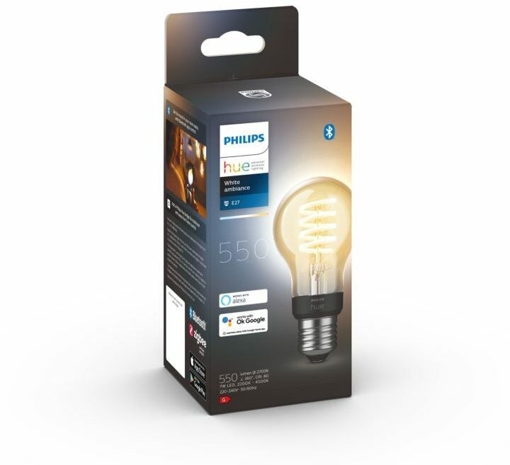 Ledlamp - Filament White Ambiance E27 550lm - 1 stuk