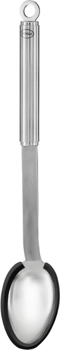 Serveerlepel - Siliconen 34cm - RVS/Zwart