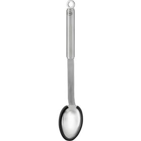 Serveerlepel - Siliconen 34cm - RVS/Zwart