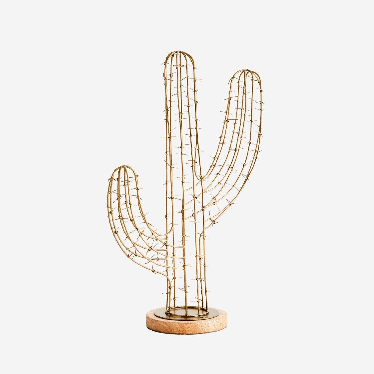 Beeld Cactus 35 cm - messing