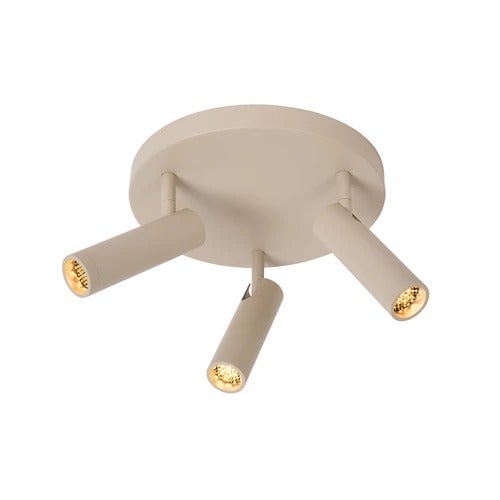 Plafondspot - Lucide GRADO 3xGU10 - Taupe
