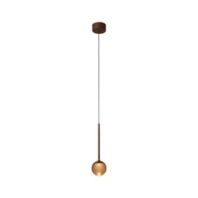 Hanglamp - CALINA Ø 9,9 cm LED Dimb. CCT 1x7W 2200K/3300K Met vervangbare LED-module - Koffie