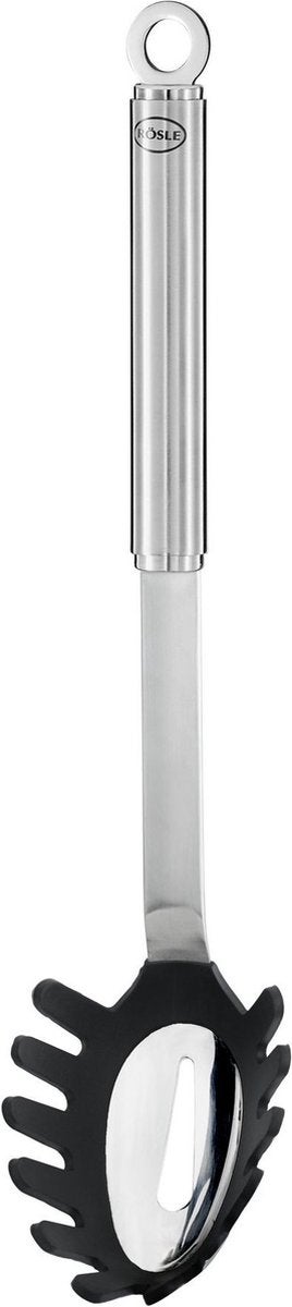 Spaghettilepel - Siliconen 32,50cm - RVS/Zwart