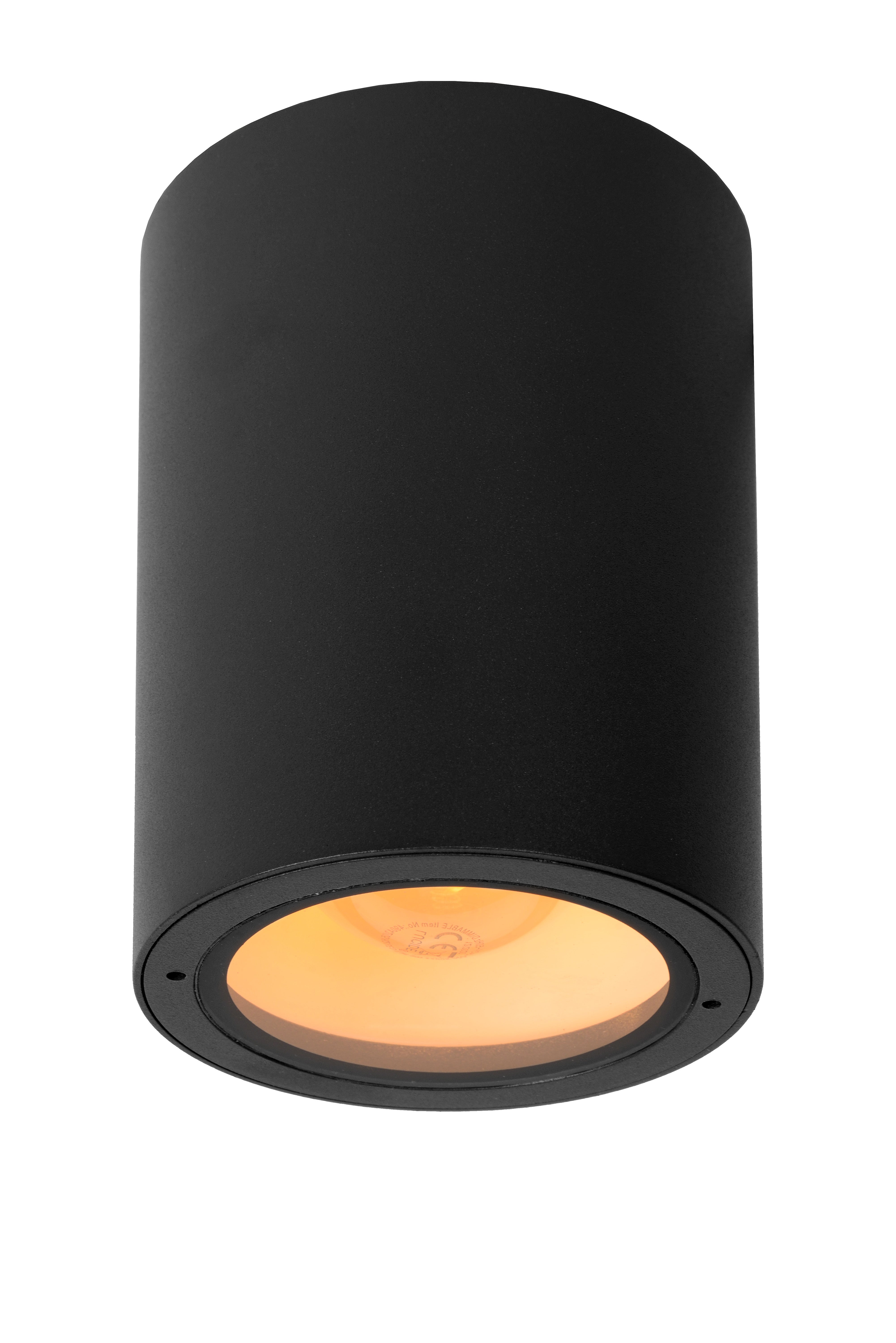 Plafondspot Buiten - VOLANTIS Ø 10,8 cm 1xE27 IP54  - Zwart